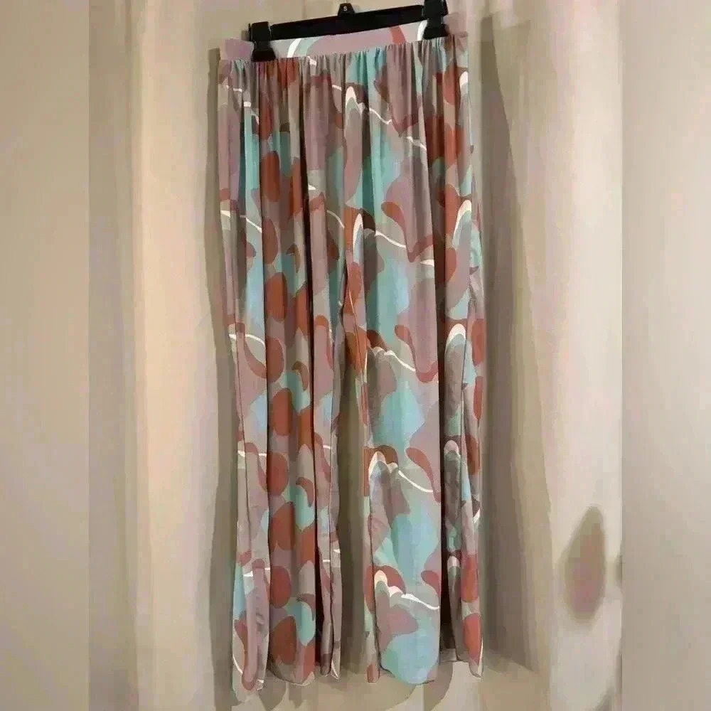 Women’s Purple&Teal See Through Pants
